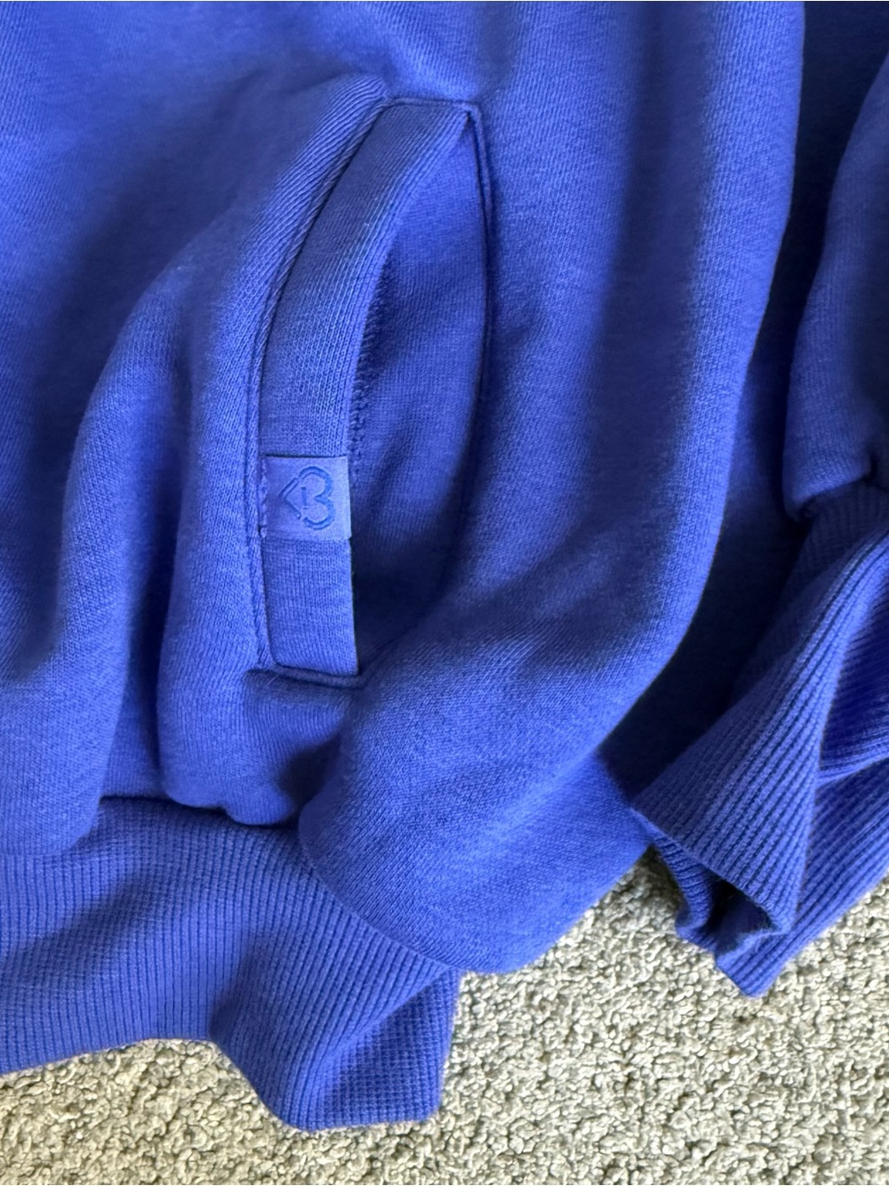 Blogilates Royal Blue Marshmallow Bomber Jacket - Full Zip Comfort - Picture 5 of 8